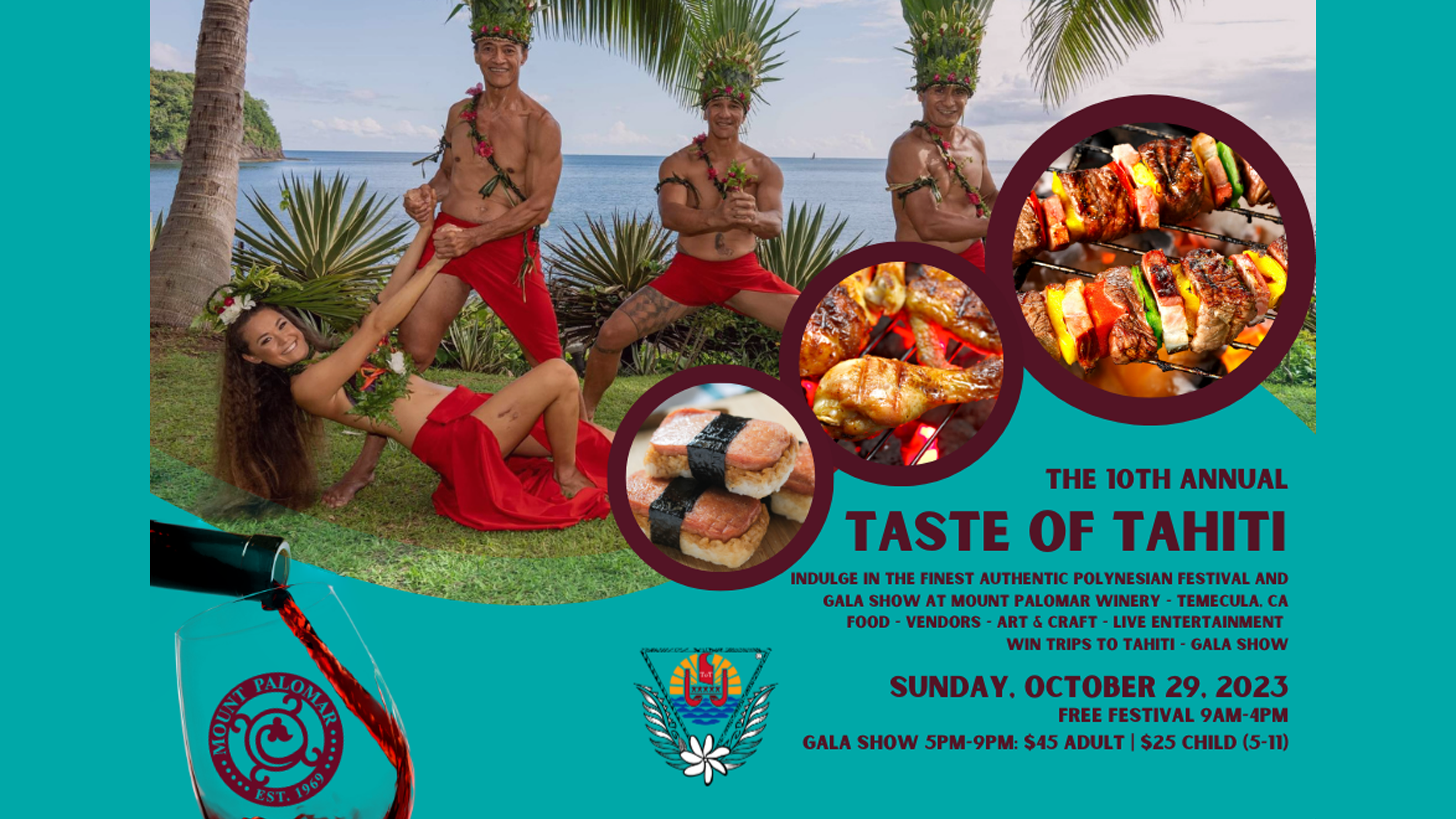 Taste of Tahiti at Mount Palomar Winery.