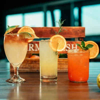 Signature cocktails and fresh citrus drinks served at Bistro 1969 restaurant